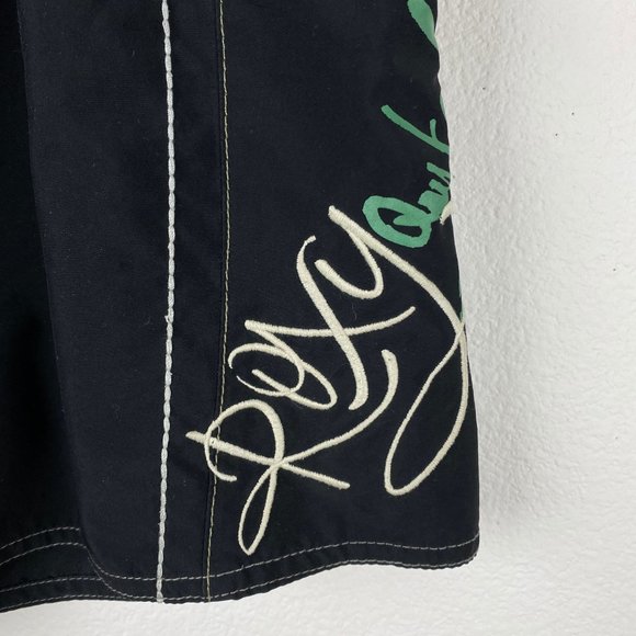 Roxy Quicksilver Women's Board Shorts Size 9 Black Beach Swim Surf Mid Rise - Picture 3 of 9